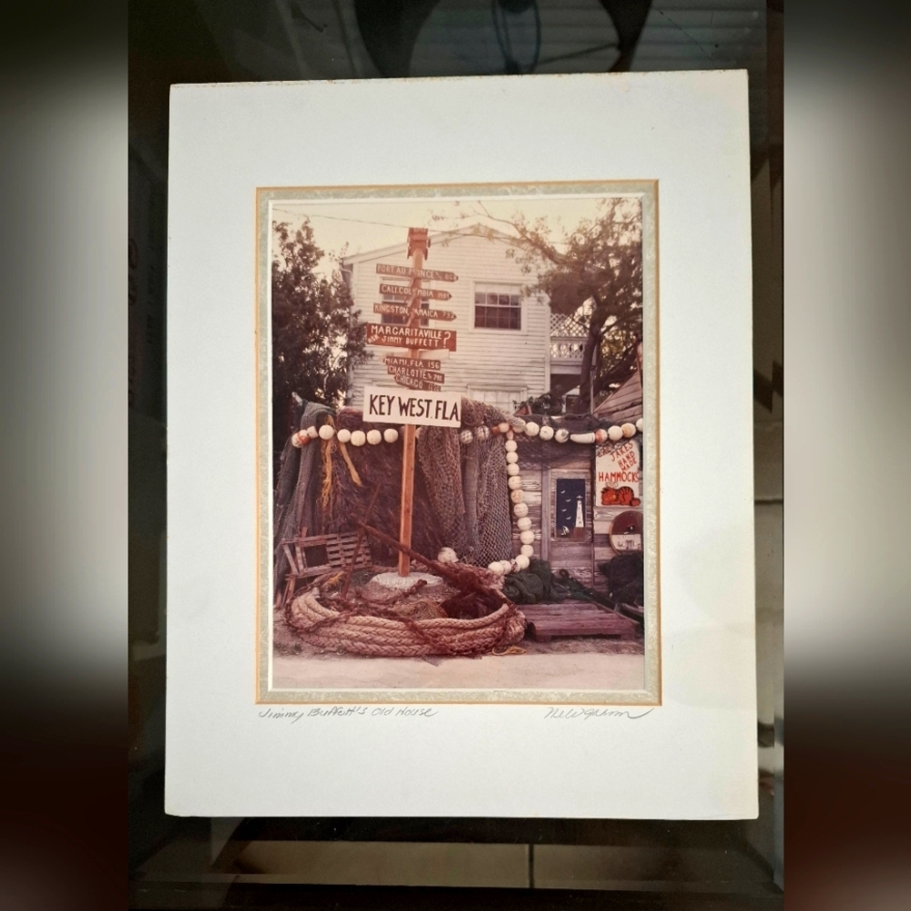 Vintage Key West Art Print. Jimmy Buffets